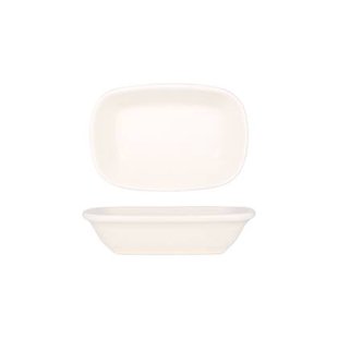 Bonna Diep bord - Gourmet - Porselein - 20x14 cm - set van 2