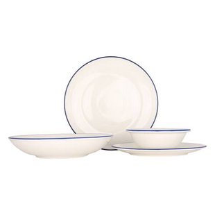 Bonna Bordenset - Linea Blue - 24delig - 6 persoons - Porselein