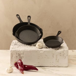 Byron gietijzeren skillets - 3 stuks