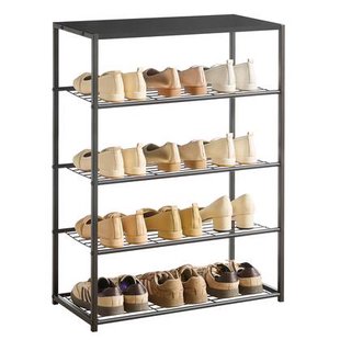 Acaza Schoenenrek - 12 à 15 Paar Schoenen - Houten Plank - Zwart