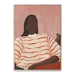 Paper Collective Red Stripes Poster - 30 x 40 cm