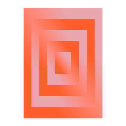 Paper Collective Absorb 06 Poster 50 x 70 cm - Orange / Pink