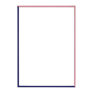 Paper Collective Frame Lijst 30 x 40 cm - Pink / Blue