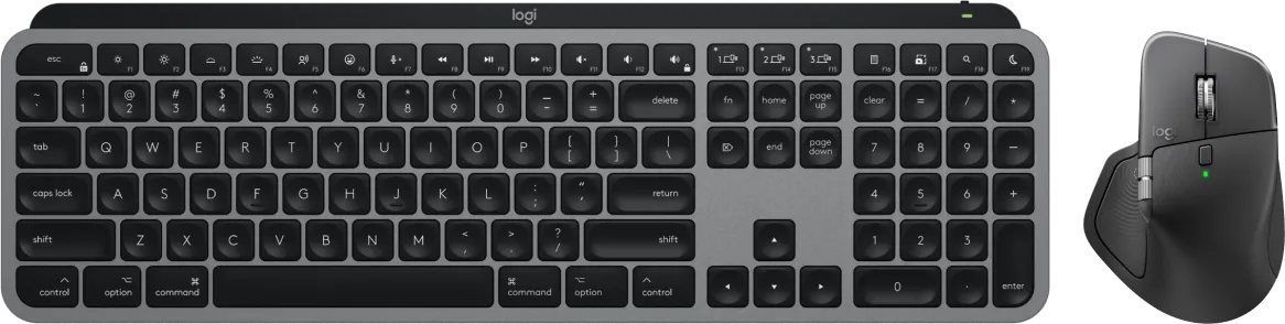 Logitech MX Master 4 voor Mac Spacezwart + Logitech MX Keys S for Mac Qwerty Zwart