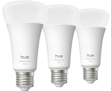 Philips Hue A67 White and Color 1600lm E27 3-Pack