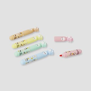 Markeerstiften met pootjes - 5 stuks