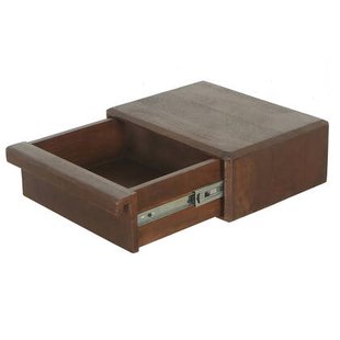 Giga Meubel - Nachtkastje Zwevend Benthe Donkerbruin