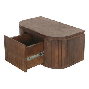 Giga Meubel - Nachtkastje Zwevend Merel Donkerbruin