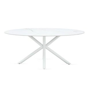 Giga Meubel - Eettafel Roxy Keramisch Wit Ovaal 180cm
