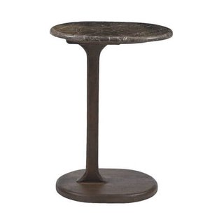 DÉJA Living - Bijzettafel Donkerbruin Marmer - 40x30x55cm - Jurva