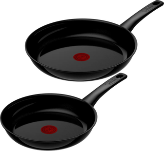 Tefal Renew On Keramische koekenpannenset 24 + 28 cm Zwart