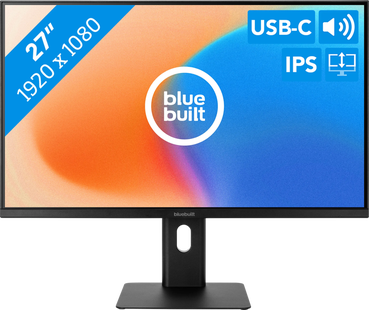 BlueBuilt 27 inch Full HD Monitor met USB C