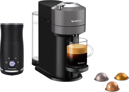 De'Longhi Nespresso Vertuo Next ENV120.GY + Pierre Melkopschuimer