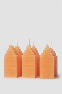 Oranje bakkerij kaars