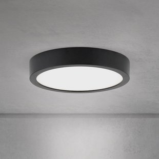 ORION LED plafondlamp Disc, zwart Ø 14 cm, CCT metaal/kunststof