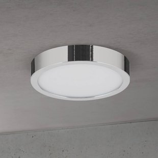 ORION LED plafondlamp Disc, chroomkleurig, Ø 14 cm, CCT, metaal