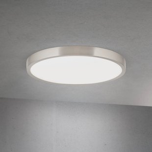 ORION LED plafondlamp Disc, nikkelkleurig gesatineerd, Ø 28 cm, CCT
