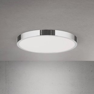 ORION LED plafondlamp Disc, chroomkleurig, Ø 28 cm, CCT, metaal