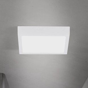 ORION LED plafondlamp Disc, wit, lengte 14 cm, CCT, metaal