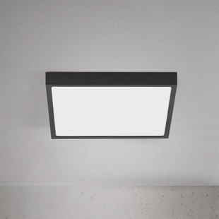 ORION LED plafondlamp Disc, zwart Lengte 24 cm, CCT Metaal