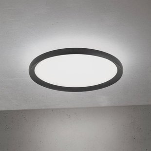 ORION LED plafondlamp Kant, Ø 40 cm zwart, CCT metaal/kunststof
