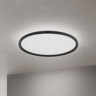 ORION LED plafondlamp Kant, Ø 60 cm zwart, CCT metaal/kunststof