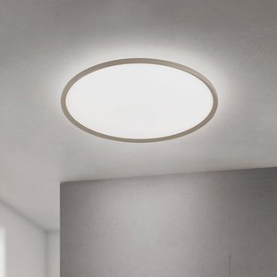 ORION LED plafondlamp Kant, Ø 80 cm, kaki, CCT, metaal/kunststof