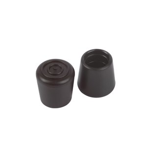 Fix-o-moll Anti-slip Pootdoppen Zwart 12mm 4 St