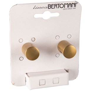 Bertomani Meubelknop - Aluminium - Mat Vermessingd - 18mm - Set Van 2