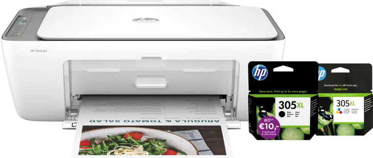 HP Deskjet 2820e + 1 set extra XL cartridges