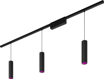 Philips Hue Perifo railverlichting plafond - 3 hanglampen - White and Color - Zwart