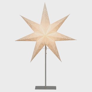Star Trading Sensy adventsster op voet 78 cm Wit