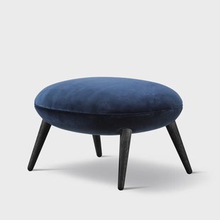 Fredericia Furniture Swoon Ottoman voetenbank Harald 3 792 – zwartgelakt eiken