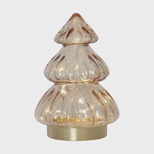 Star Trading Abete tafelornament kerstverlichting 18 cm Beige