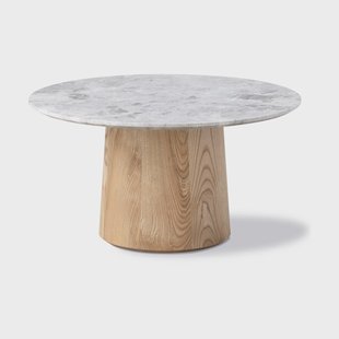 Fredericia Furniture Niveau salontafel Ø61cm Tundra Grey – as geolied