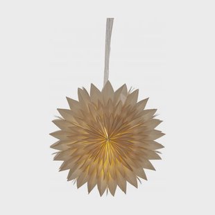 Star Trading Dis papieren ster 40 cm Bruin