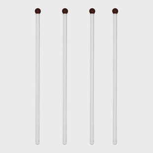 Scandi Living Pure roerstaafjes 4-pack Rood