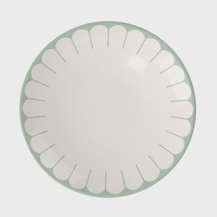 Villeroy & Boch Fleur bord Ø21 cm. Wit-groen