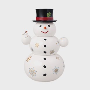 Villeroy & Boch Christmas Toy's Memory sneeuwpop pot 4 delen Wit