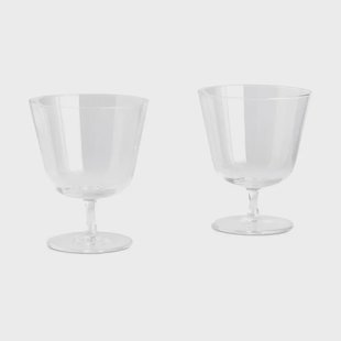 HAY Curve Stem drinkglas 2-pack Helder