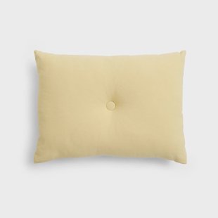 HAY Dot Linen kussen 45x60 cm Soft yellow