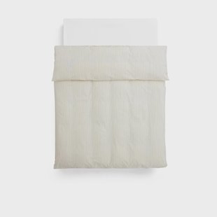 HAY Fineline dekbedovertrek 150x210 cm Ivory
