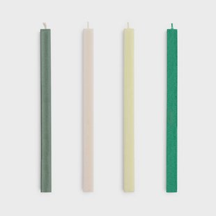 HAY Square Candle kaarsen mix 4-pack Greens-whites