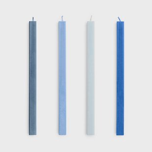 HAY Square Candle kaarsen mix 4-pack Blues