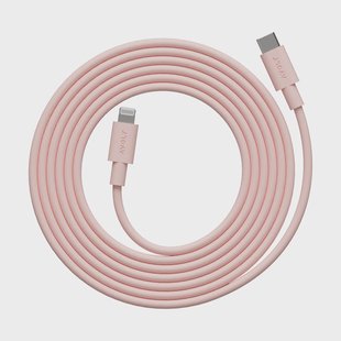 Avolt Kabel 1 USB C naar Lightning oplaadkabel 2m New Pink
