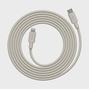 Avolt Kabel 1 USB C naar Lightning oplaadkabel 2m Nomad Sand