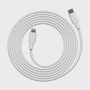 Avolt Kabel 1 USB C naar Lightning oplaadkabel 2m White Martinelli Luce Edition