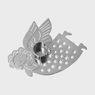 Pluto Design Lisa Larson Hanna kandelaar Zilverkleurig