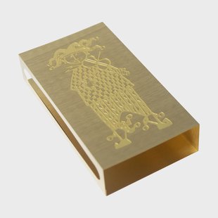 Pluto Design Stig Lindberg Karneval luciferdoosje Goudkleurig