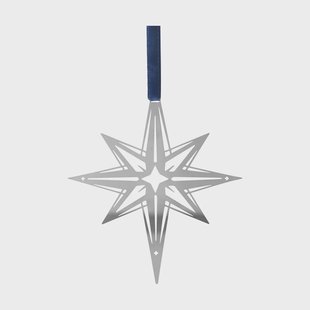 Pluto Design Northern Star L kersthanger Zilverkleurig